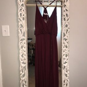 Lulus burgandy dress